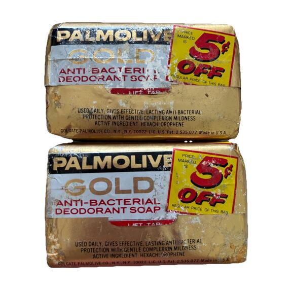 2 Palmolive Gold Bar Soap - New, In Wrapper / 1 Bar 3 1/2 oz Vintage Gold Foil - Picture 2 of 2